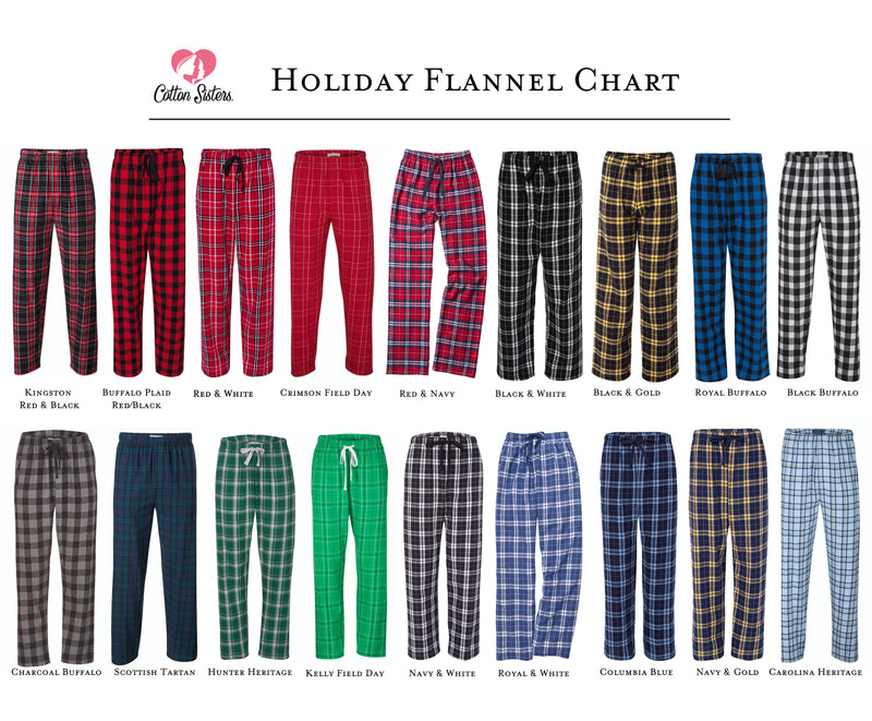 Monogrammed Flannel Pajama Pants