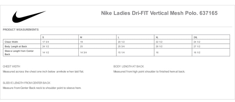 University of Tampa Nike Ladies Vertical Mesh Polo