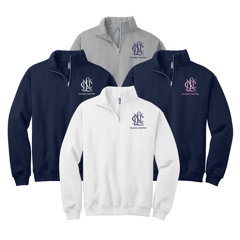 National Charity League Quarter Zip Pullover - NCL Folsom Chapter