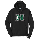 University of Hawaii Hooded Sweatshirt - Large Manoa H Logo