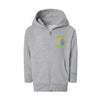 Brentwood Sunshine Youth Full-Zip Embroidered Hoodie in Athletic Grey