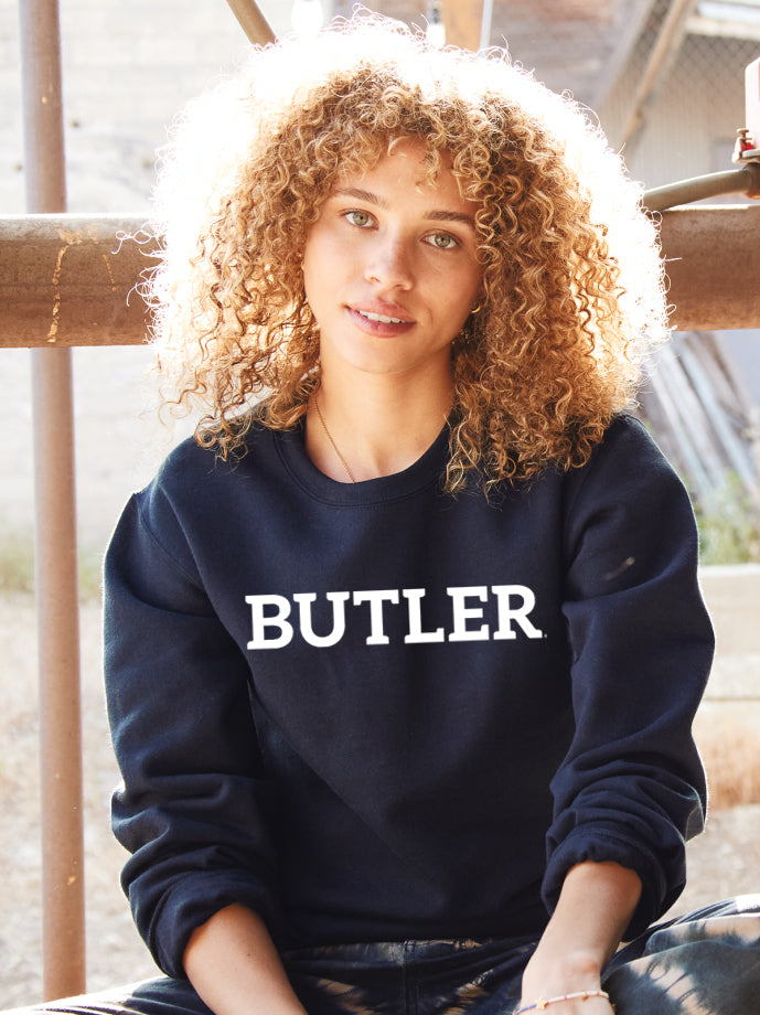 Butler University Crewneck Sweatshirt Cotton Sisters