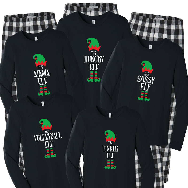 Personalized Elf Matching Family Pajamas - Kelly Green Plaid – Cotton  Sisters