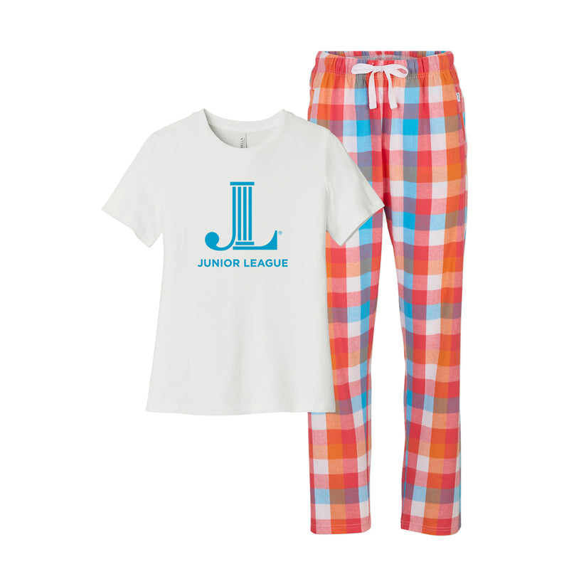 Junior League Flannel Pajama Set - Ladies JL Icon Pjs