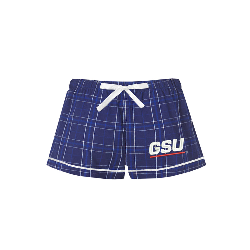 Georgia State University Flannel Boxers - Ladies