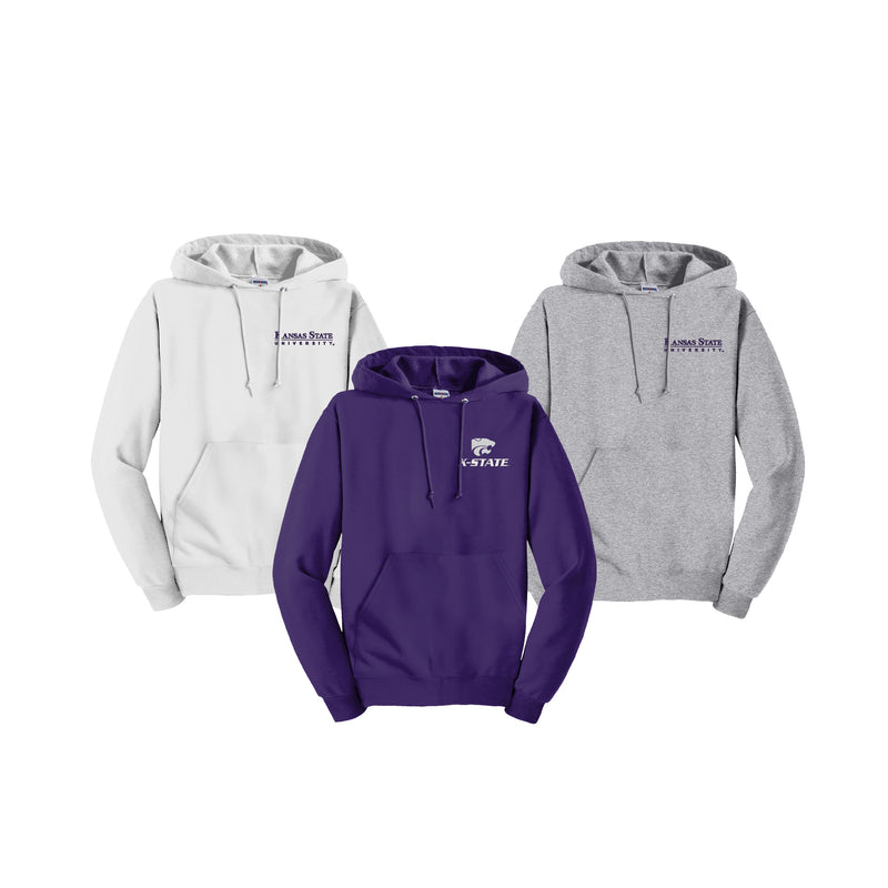 K-STATE Hooded Sweatshirt with Embroidered Logo