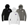 K-State Nike Hoodies Trio embroidered with Powercat.  One black with purple, one grey with white and one white with purple.  With Nike Swoosh on the left arm