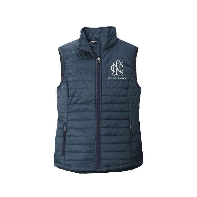 National Charity League Puffy Vest - Skyline Chapter - Navy