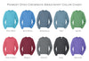Junior League Garment Washed Dyed Crewneck Sweatshirt