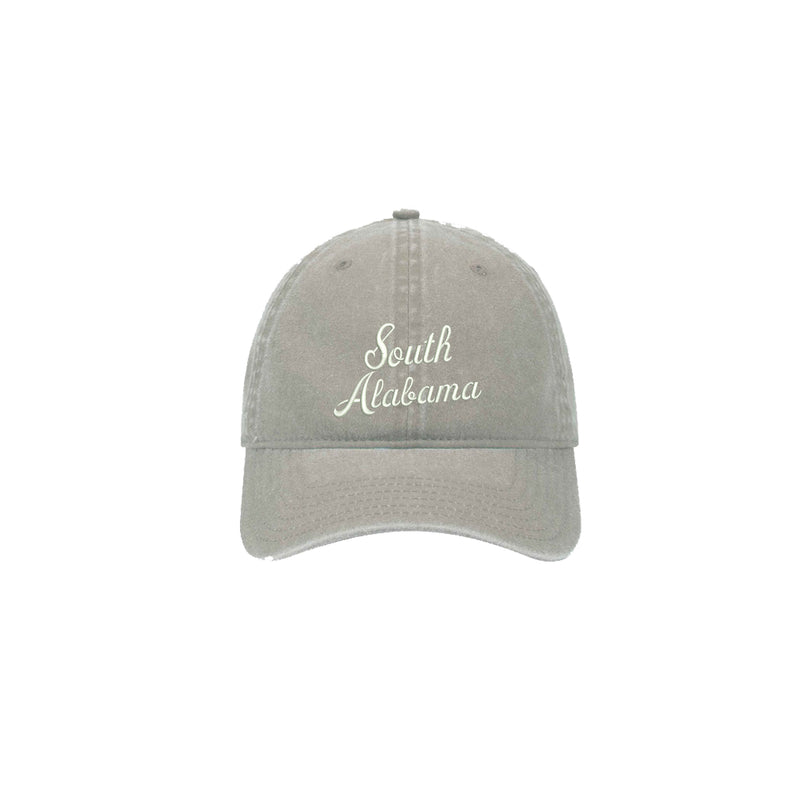University of South Alabama Cotton Beach Washed Hat - South Alabama Script Logo
