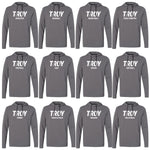 Troy Sports Adidas Lightweight Hooded Sweatshirt - Choice of Sport - Grey
