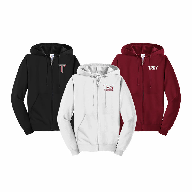 Troy University Embroidered Hoodie - Choice of Logo