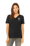 Troy University Power T V-Neck T-shirt - Black
