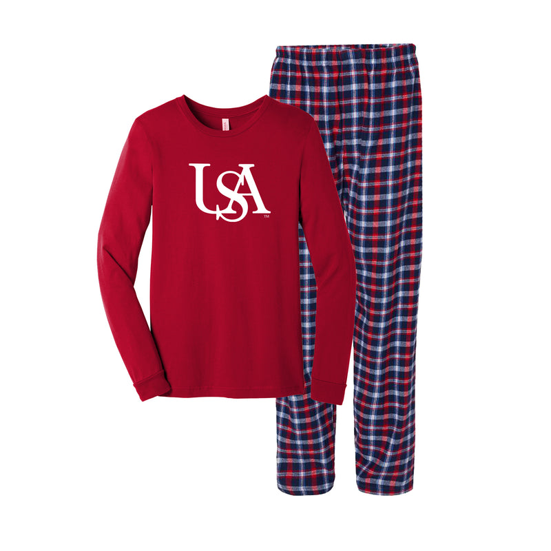University of South Alabama Flannel Pajama Set - Unisex