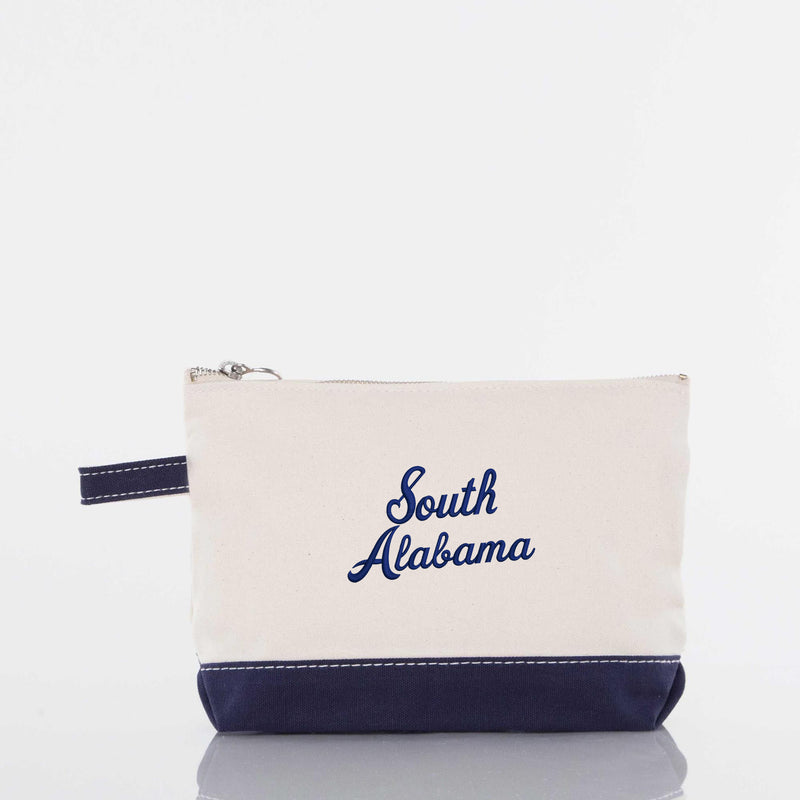 University of South Alabama Cotton Canvas Cosmetic Bag