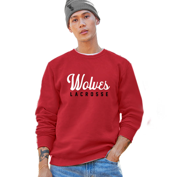 Wolves L A C R O S S E Crewneck Sweatshirt
