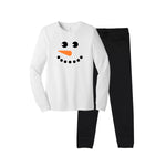 Snowman Toddler Pajamas - Black Pants