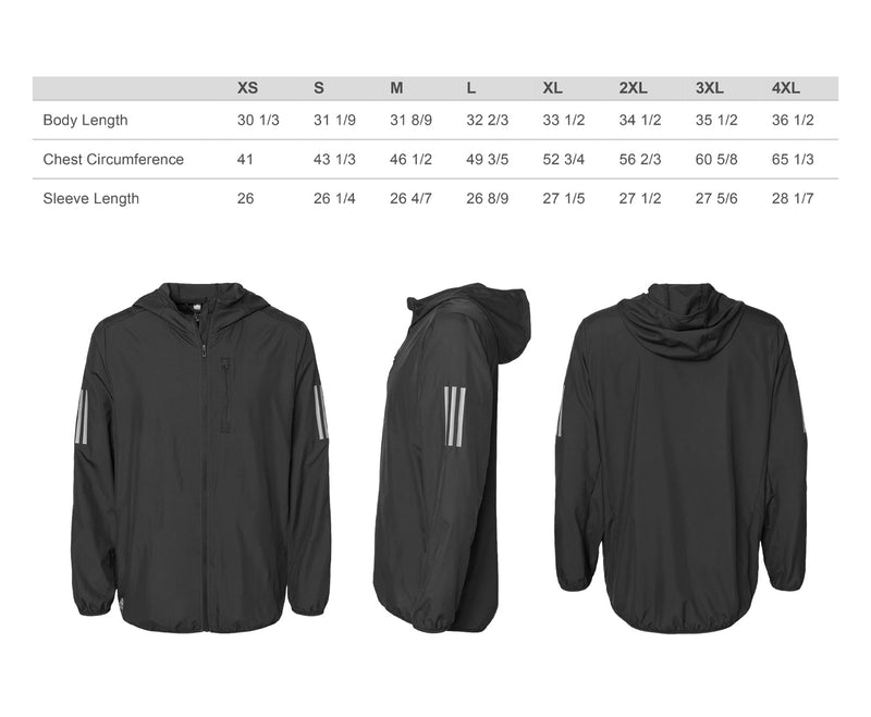 NJCAA Adidas Windbreaker Jacket Region Number - Main Image