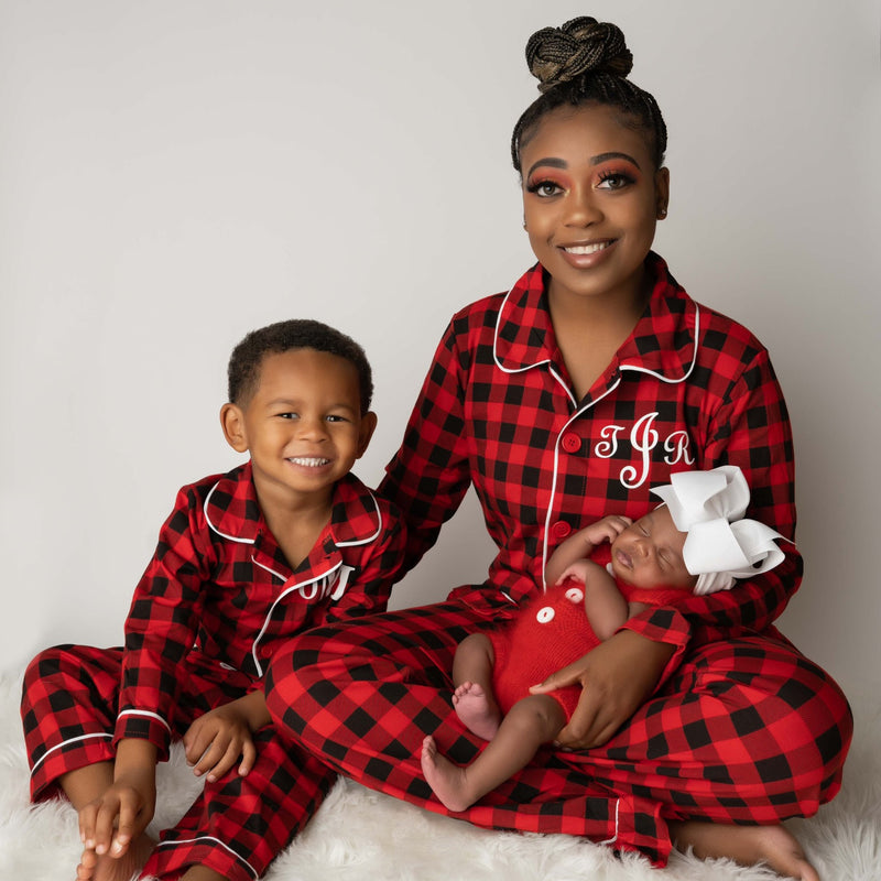 Personalized Monogram Matching Family Pajamas