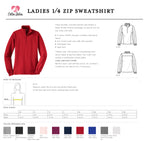 Ladies 1/4-Zip Nurse Sweatshirt