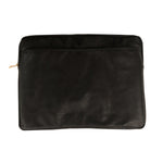 Monogrammed Vegan Leather Laptop Pouch