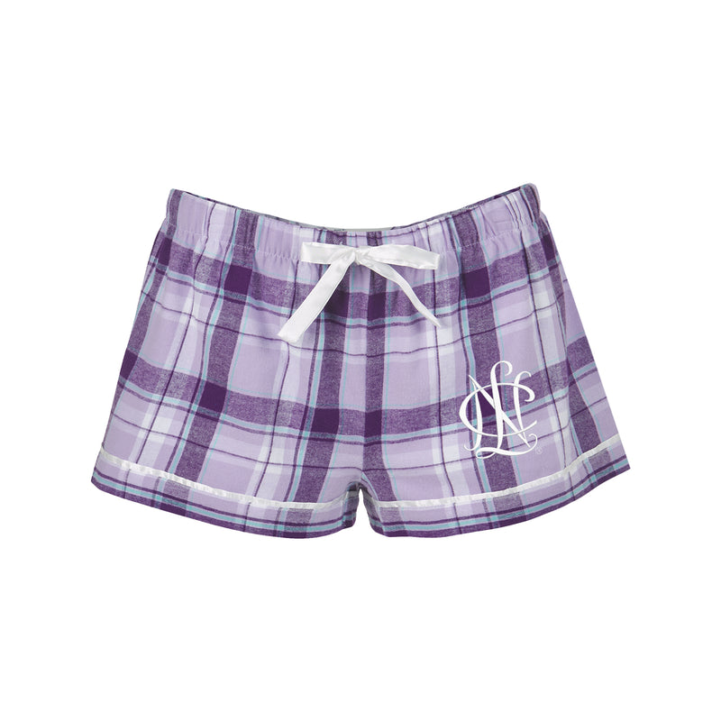 National Charity League Flannel Boxers - NCL Pajama Bottoms - Lavender