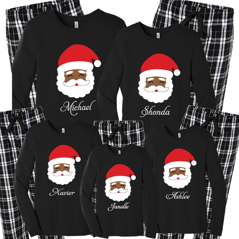 Plaid Flannel Shorts Red White Black Christmas Winter Adult Pajama