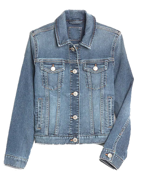 Custom Denim Jacket with Embroidered Name Sequin Patches – Cotton