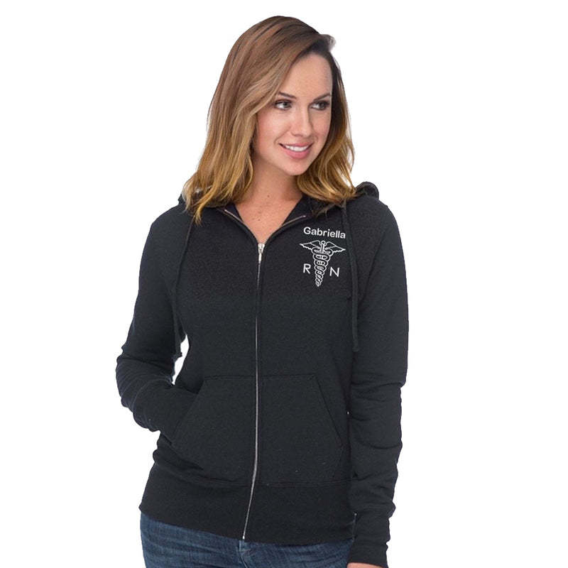 Ladies Core Fleece Full-Zip Hooded Vet Tech Sweatshirt