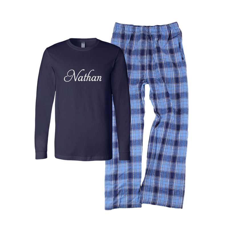 Personalized flannel pajamas hotsell