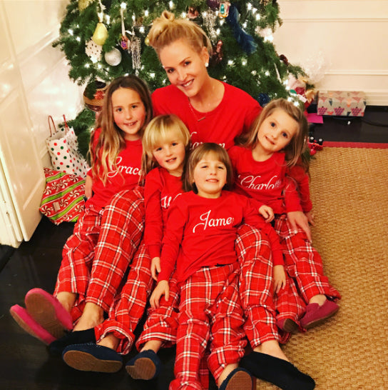 Personalized Matching Family Christmas Pajamas with Names – Cotton Sisters