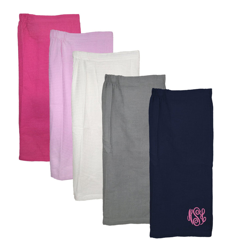Monogrammed Waffle Weave Spa Wrap – Cotton Sisters