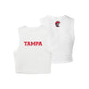 University of Tampa Cropped Fitted Tank Top