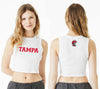 University of Tampa Cropped Fitted Tank Top