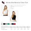 Kansas State University Cropped Fitted Tank Top