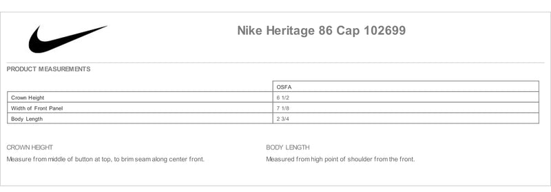 Samford Nike Heritage 86 Cap - Embroidered choice of Logo