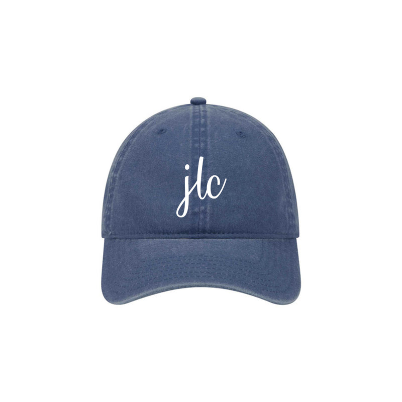 Junior League of Chicago - JLC Script Navy Hat