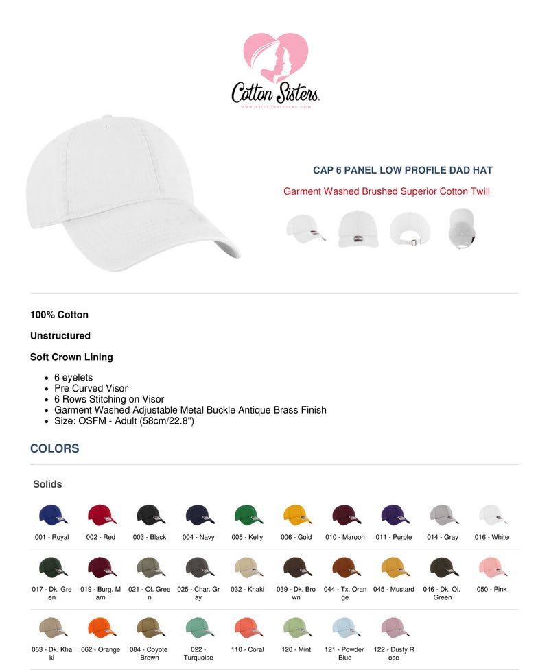 Junior League Low Profile Baseball Cap - JL Logo Hat