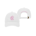 National Charity League Beach Washed Baseball Hat White & Pink - NCL Manhattan-Hermosa Chapter