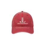Junior League of Daytona Beach Washed Low Profile Baseball Cap - JL Icon Daytona Beach Hat