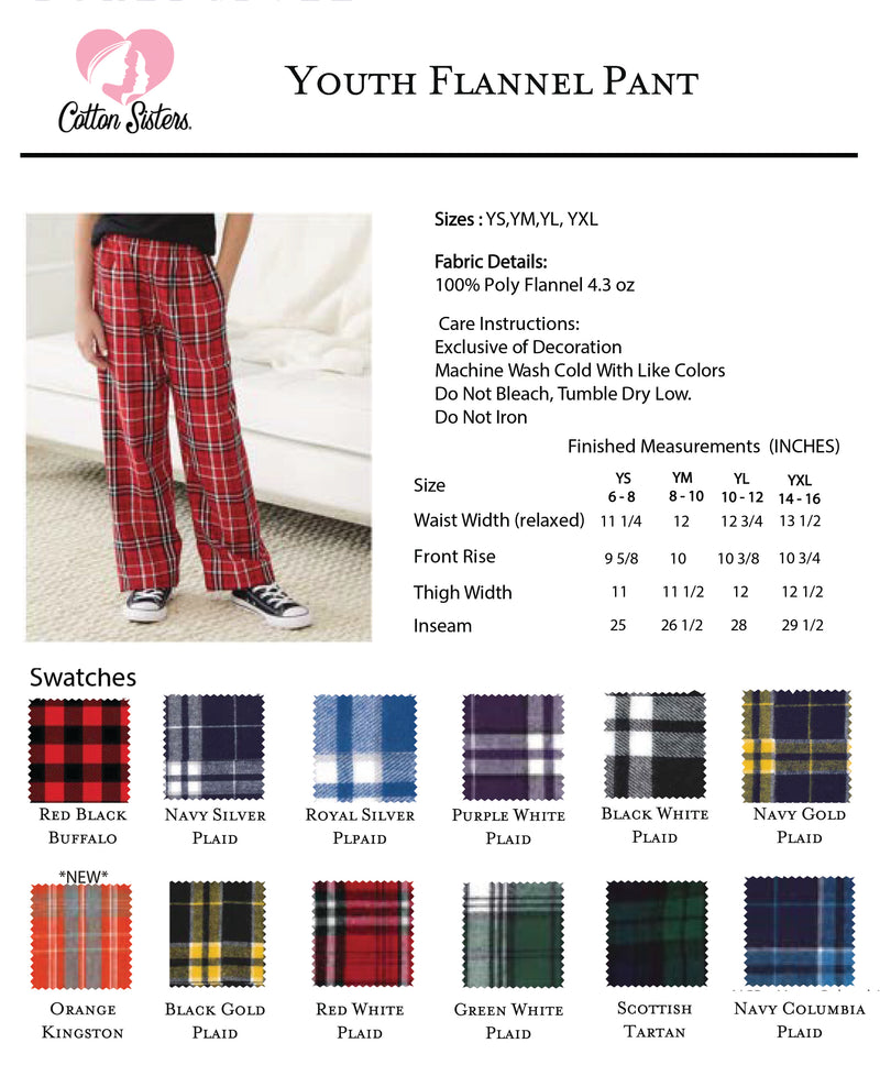 Personalized Flannel Pants with Soccer Ball