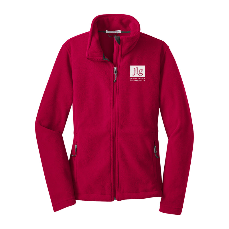 Junior League of Greenville Fleece Jacket - JLG Logo