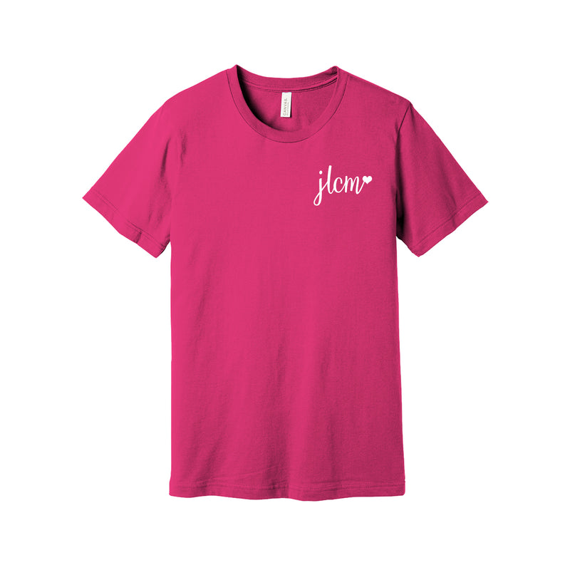 Junior League of Cobb-Marietta Short Sleeve Crewneck T-Shirt - JLCM Heart Logo