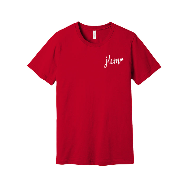 Junior League of Cobb-Marietta Short Sleeve Crewneck T-Shirt - JLCM Heart Logo