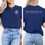 National Charity League Short Sleeve Crew T-Shirt - NCL Icon Tee - Front & Back Logo