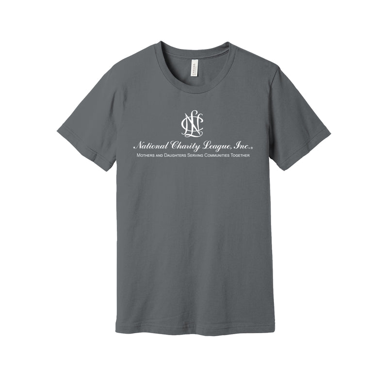 National Charity League Short Sleeve Crew T-Shirt - NCL Logo Tee with Tagline