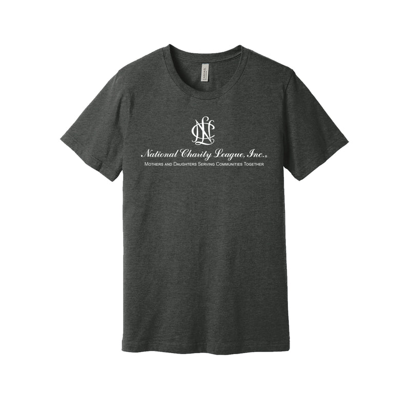 National Charity League Short Sleeve Crew T-Shirt - NCL Logo Tee with Tagline