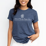 National Charity League Short Sleeve Crew T-Shirt - NCL Logo Tee with Tagline