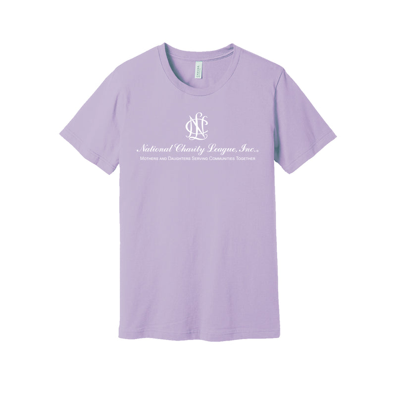 National Charity League Short Sleeve Crew T-Shirt - NCL Logo Tee with Tagline