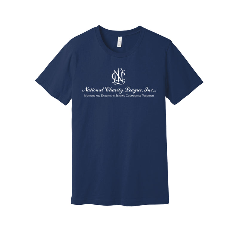 National Charity League Short Sleeve Crew T-Shirt - NCL Logo Tee with Tagline